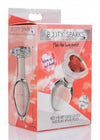 Red Heart Gem Glass Anal Plug - Medium-Anal Toys & Stimulators-XR Brands Booty Sparks-Andy's Adult World