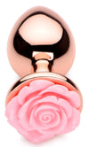 Pink Rose Gold Anal Plug - Large-Anal Toys & Stimulators-XR Brands Booty Sparks-Andy's Adult World