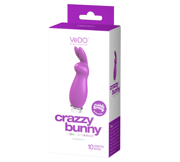 Crazzy Bunny Rechargeable Bullet - Perfectly  Purple