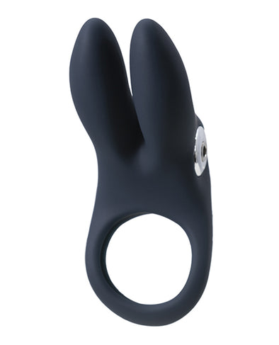 Sexy Bunny Rechargeable Ring - Black Pearl-Cockrings-VeDO-Andy's Adult World