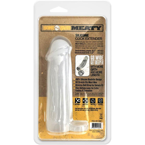 Meaty Cock Extender - Clear-Penis Extension & Sleeves-Rascal - Boneyard-Andy's Adult World