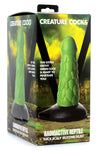 Cc - Radioactive Reptile Thick Scaly Silicone Dildo - Green-Dildos & Dongs-XR Brands Creature Cocks-Andy's Adult World
