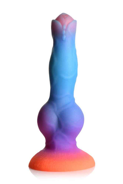 Space Cock Glow-in-the-Dark Silicone Alien Dildo-Dildos & Dongs-XR Brands Creature Cocks-Andy's Adult World