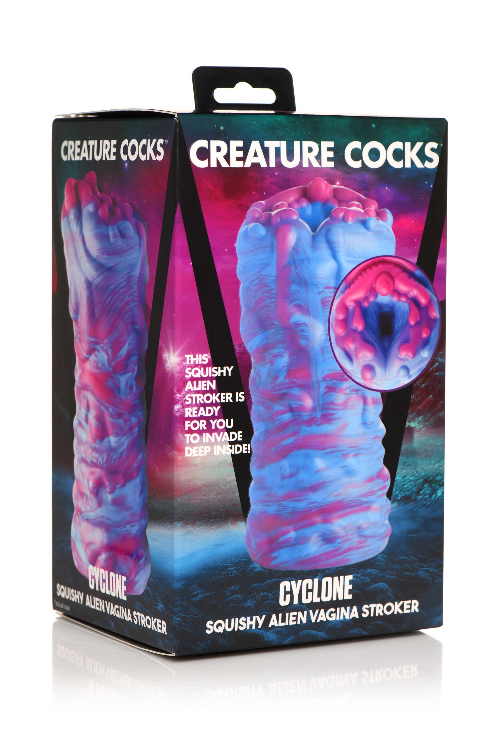 Cyclone Squishy Alien Vagina Stroker-Masturbation Aids for Males-XR Brands Creature Cocks-Andy's Adult World