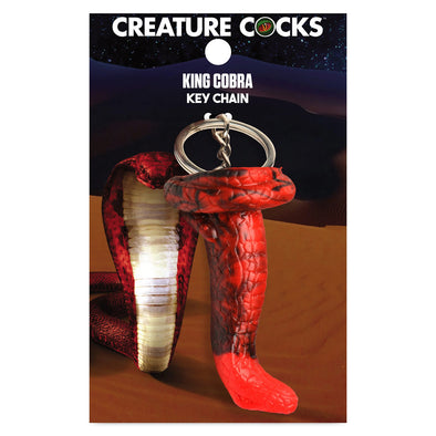 King Cobra Keychain - Red-Gag Gifts & Novelties-XR Brands Creature Cocks-Andy's Adult World
