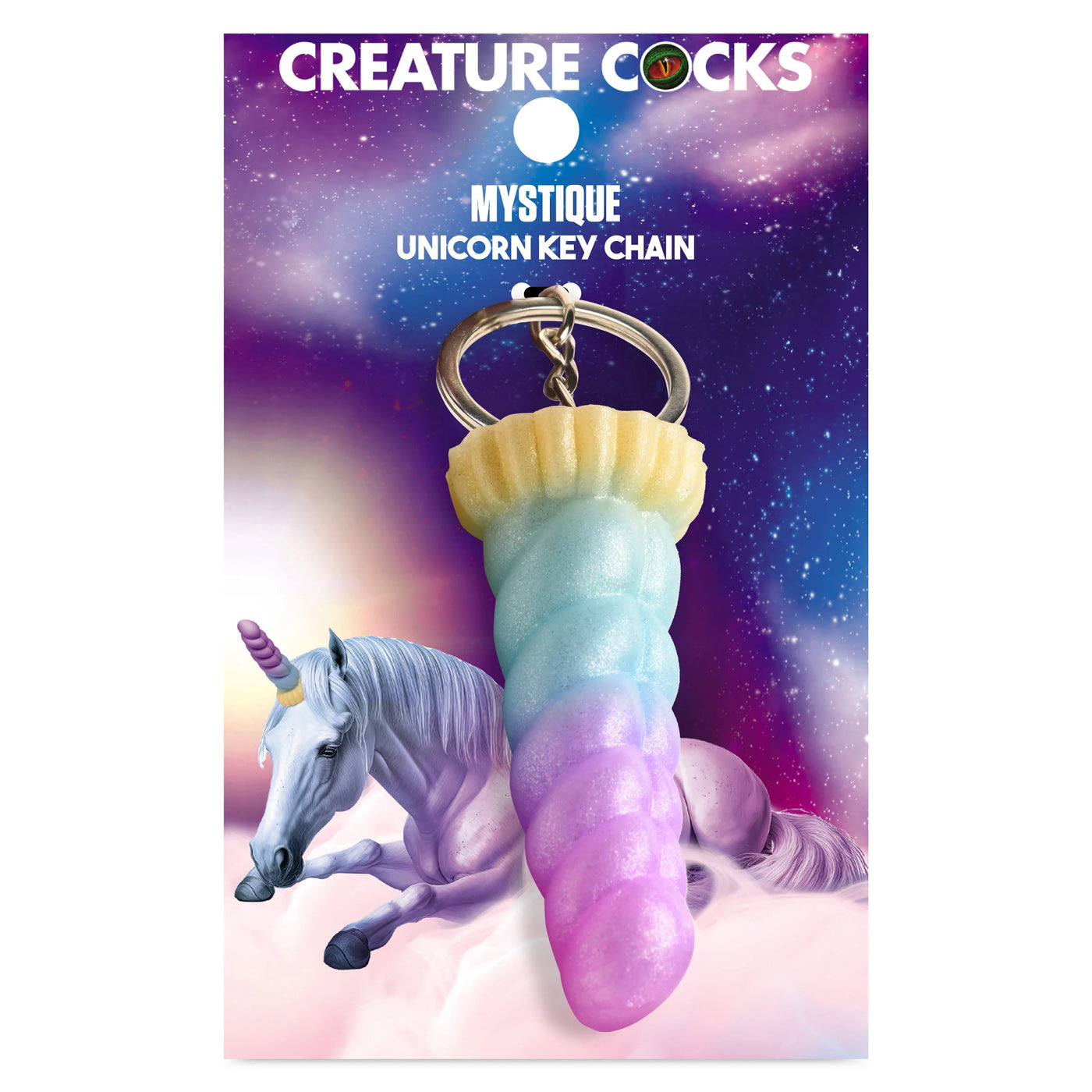 Mystique Unicorn Keychain-Gag Gifts & Novelties-XR Brands Creature Cocks-Andy's Adult World