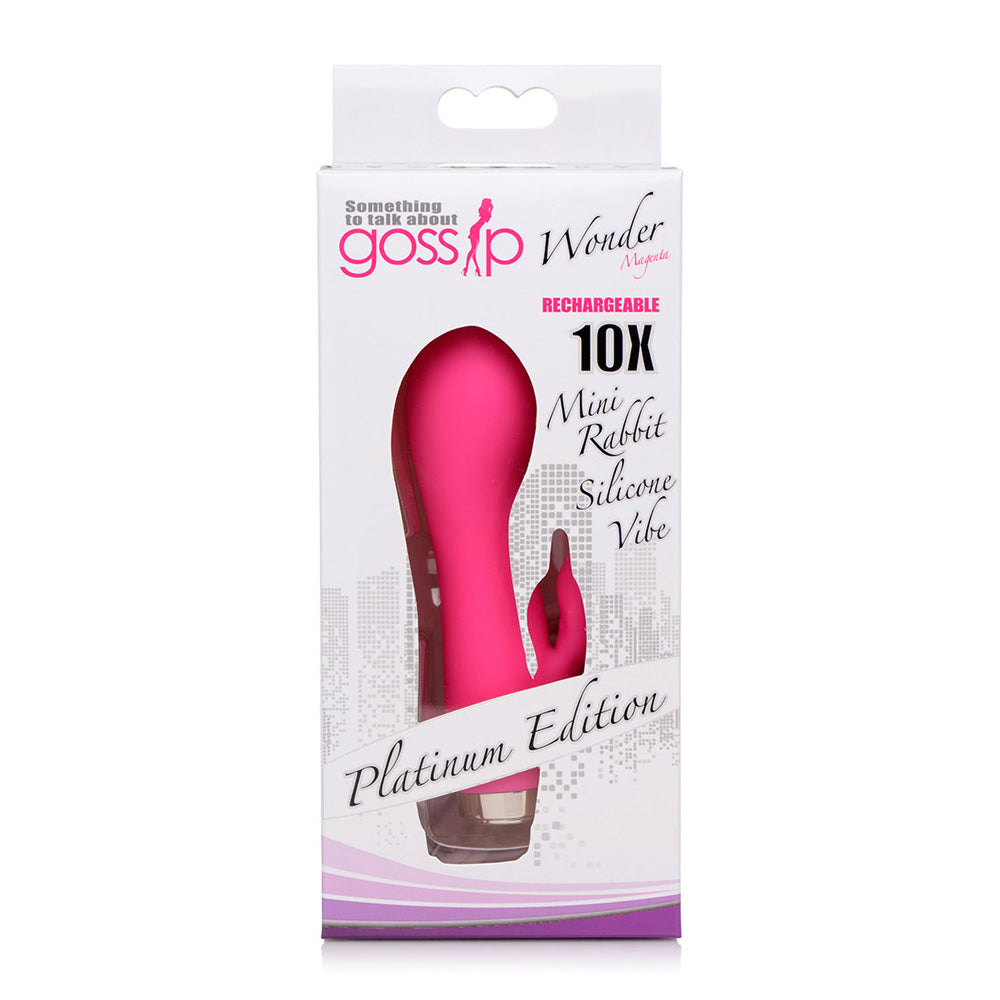 Wonder Mini Rabbit Silicone Vibrator - Pink-Vibrators-Curve Toys-Andy's Adult World