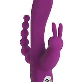 Power Bunnies Quivers 10x - Violet-Vibrators-Curve Toys-Andy's Adult World