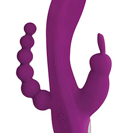 Power Bunnies Quivers 10x - Violet-Vibrators-Curve Toys-Andy's Adult World