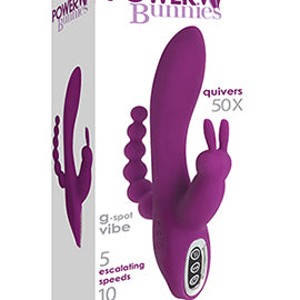 Power Bunnies Quivers 10x - Violet-Vibrators-Curve Toys-Andy's Adult World