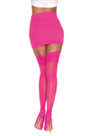 Sheer Thigh Highs - One Size - Hot Pink-Lingerie & Sexy Apparel-Dreamgirl-Andy's Adult World