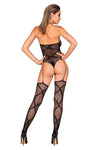 Teddy Bodystocking - One Size - Black-Lingerie & Sexy Apparel-Dreamgirl-Andy's Adult World