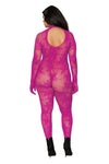 Bodystocking With Finger Gloves - Queen Size - Azalea-Lingerie & Sexy Apparel-Dreamgirl-Andy's Adult World