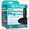 Vac-U-Lock Large Black Suction Cup Plug