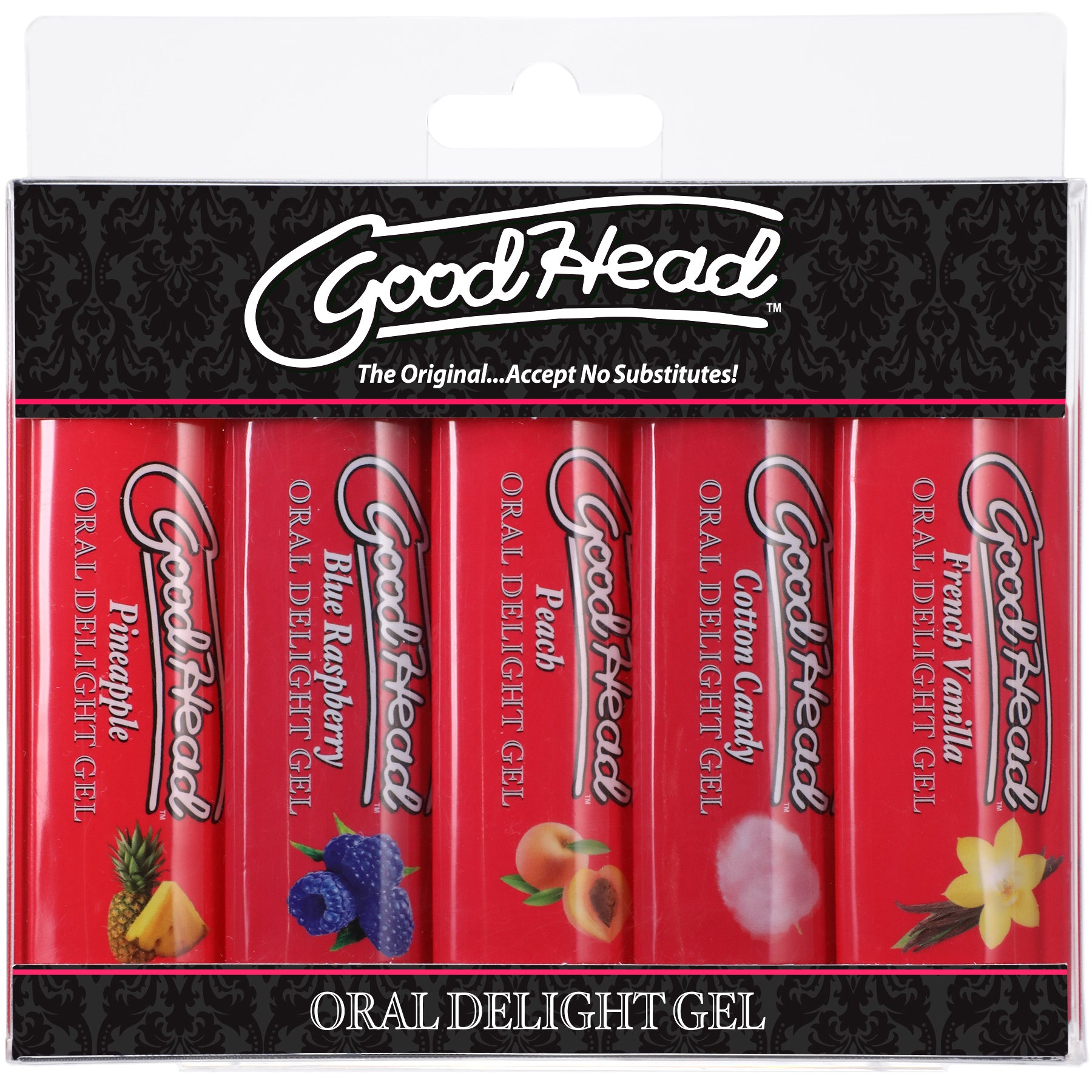 Goodhead - Oral Delight Gel - 5 Pack - 1 Oz.-Lubricants Creams & Glides-Doc Johnson-Andy's Adult World