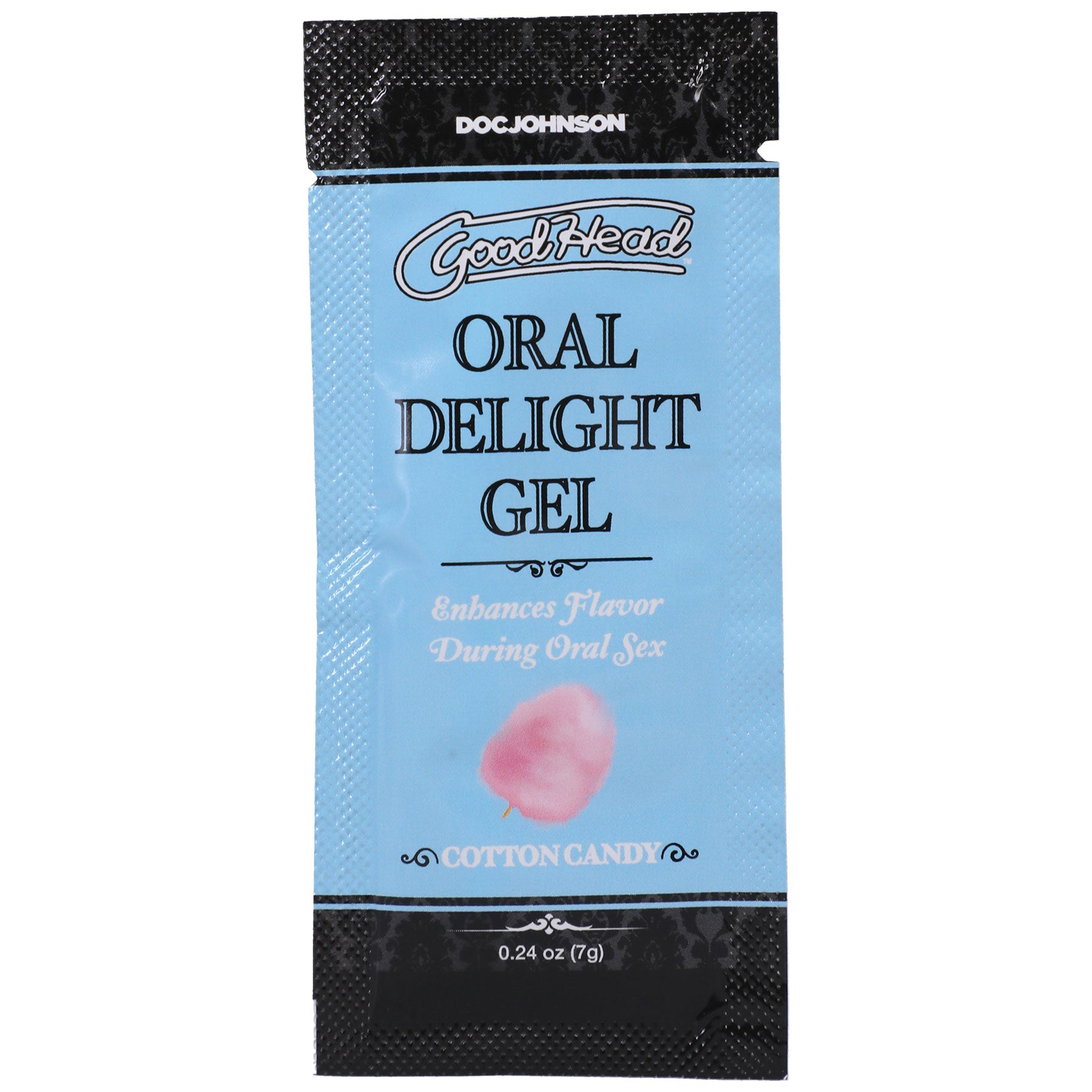 Goodhead - Oral Delight Gel - Cotton Candy - 0.24 Oz-Lubricants Creams & Glides-Doc Johnson-Andy's Adult World