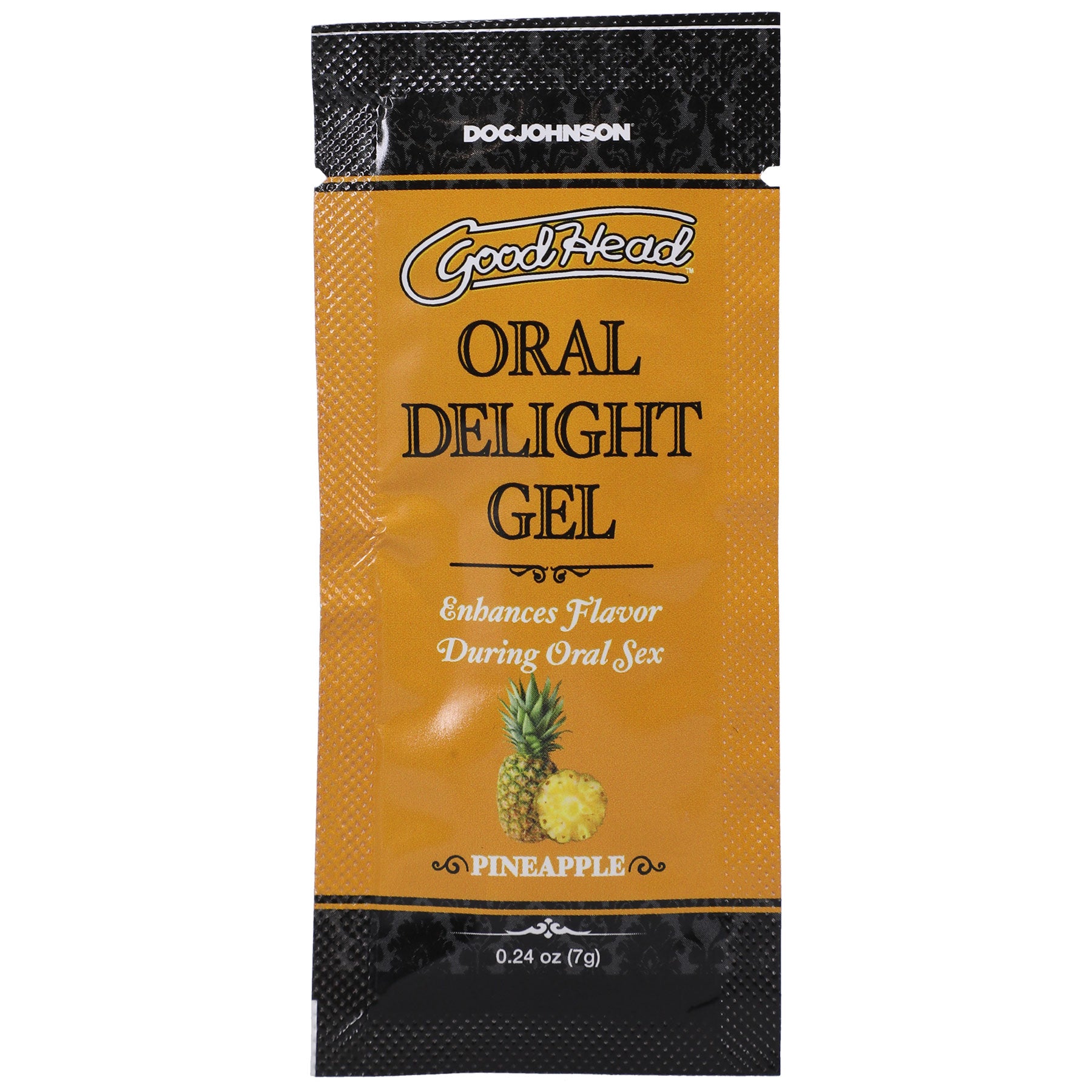 Goodhead - Oral Delight Gel - Pineapple - 0.24 Oz-Lubricants Creams & Glides-Doc Johnson-Andy's Adult World