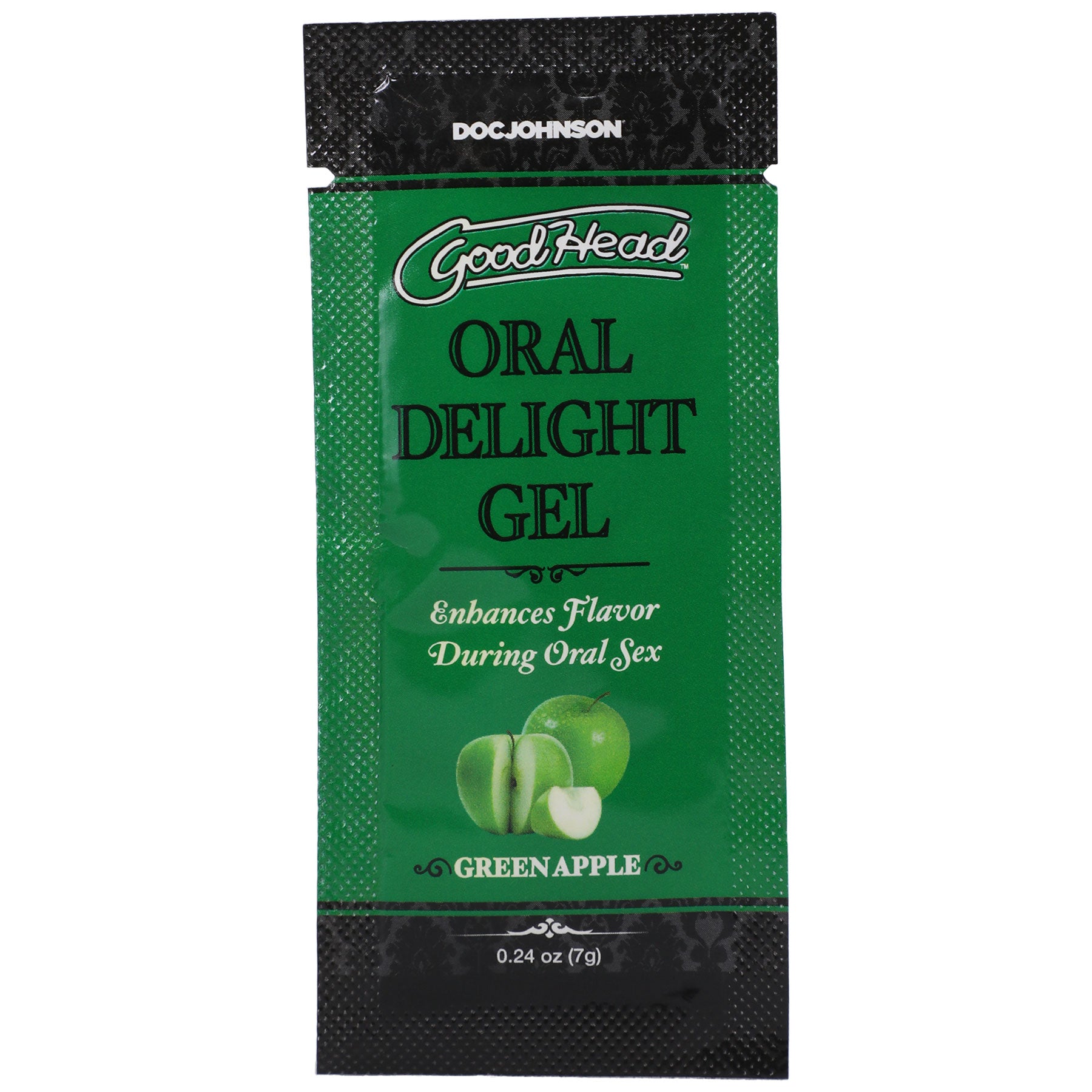 Goodhead - Oral Delight Gel - Green Apple - 0.24 Oz-Lubricants Creams & Glides-Doc Johnson-Andy's Adult World