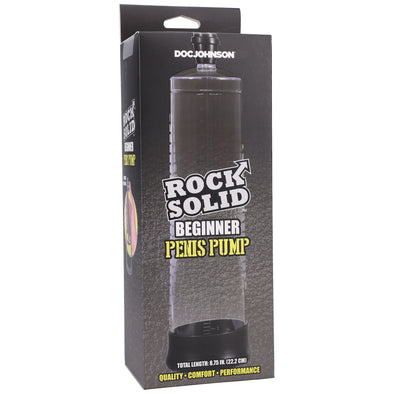 Rock Solid - Beginner Penis Pump - Black/clear-Masturbation Aids for Males-Doc Johnson-Andy's Adult World