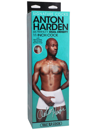 Signature Cocks - Anton Harden - 11 Inch Ultraskyn Cock With Removable Vac-U-Lock Suction Cup-Dildos & Dongs-Doc Johnson-Andy's Adult World