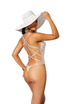 1 Pc Monokini - One Size - White-gold-Lingerie & Sexy Apparel-Elegant Moments-Andy's Adult World