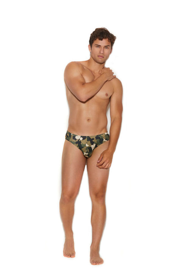 Men's Thong Back Brief - Large-xlarge - Camouflage-Lingerie & Sexy Apparel-Elegant Moments-Andy's Adult World