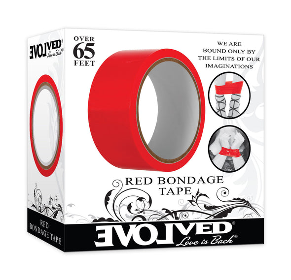 Bondage Tape - Red-Bondage & Fetish Toys-Evolved Novelties-Andy's Adult World