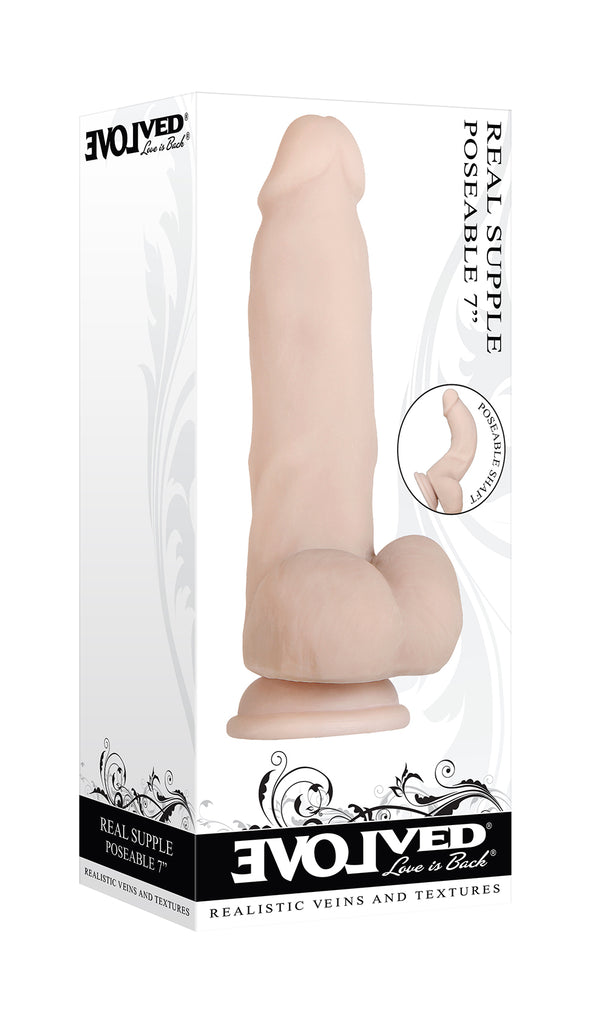 Real Supple Poseable 7 Inch-Dildos & Dongs-Evolved Novelties-Andy's Adult World