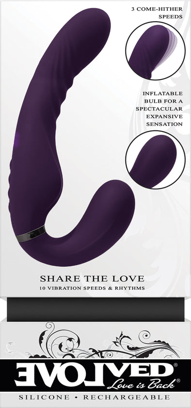 Share the Love - Purple-Vibrators-Evolved Novelties-Andy's Adult World