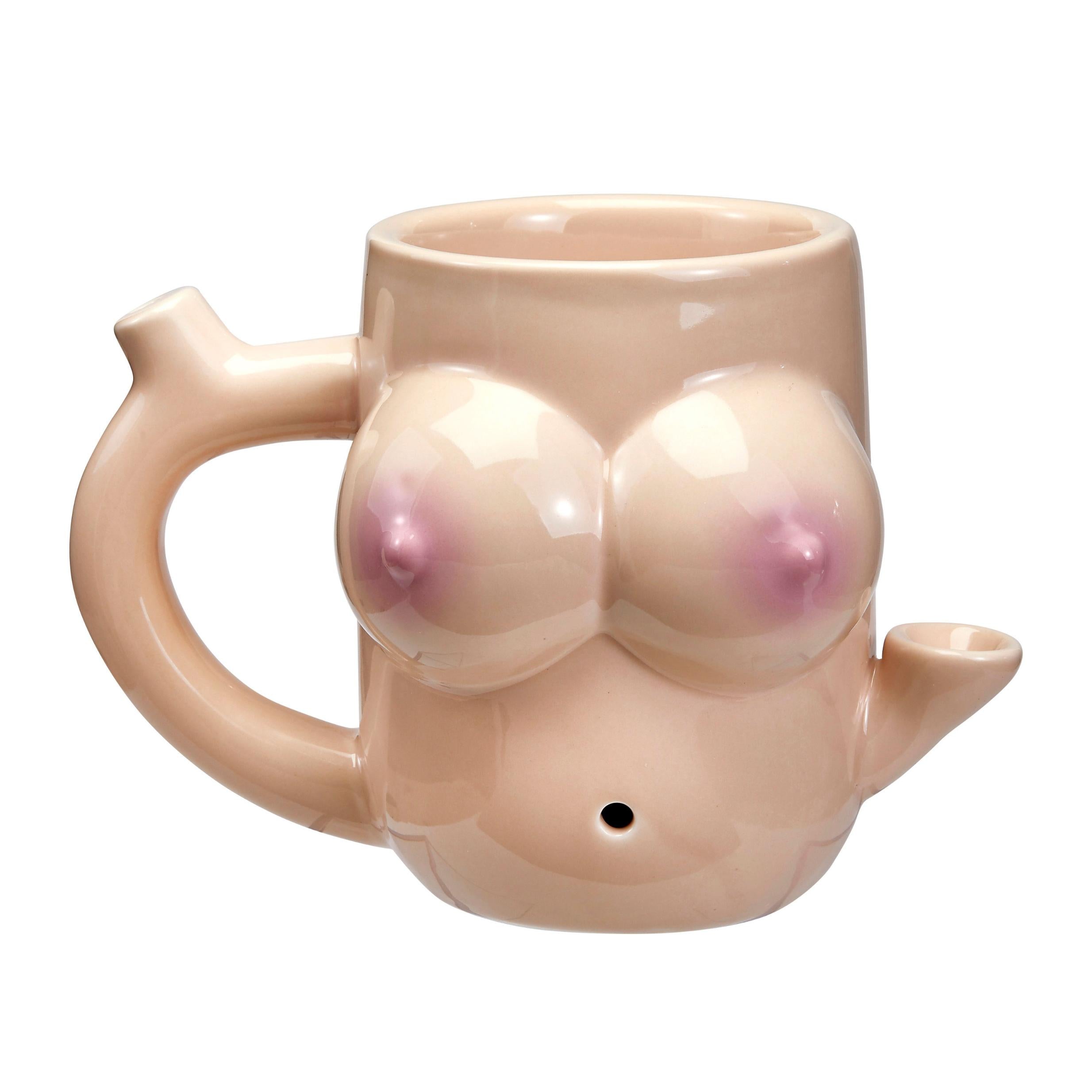 Boob Mug - Novelty Pipe-Bachelor & Bachelorette Items-Fashioncraft-Andy's Adult World