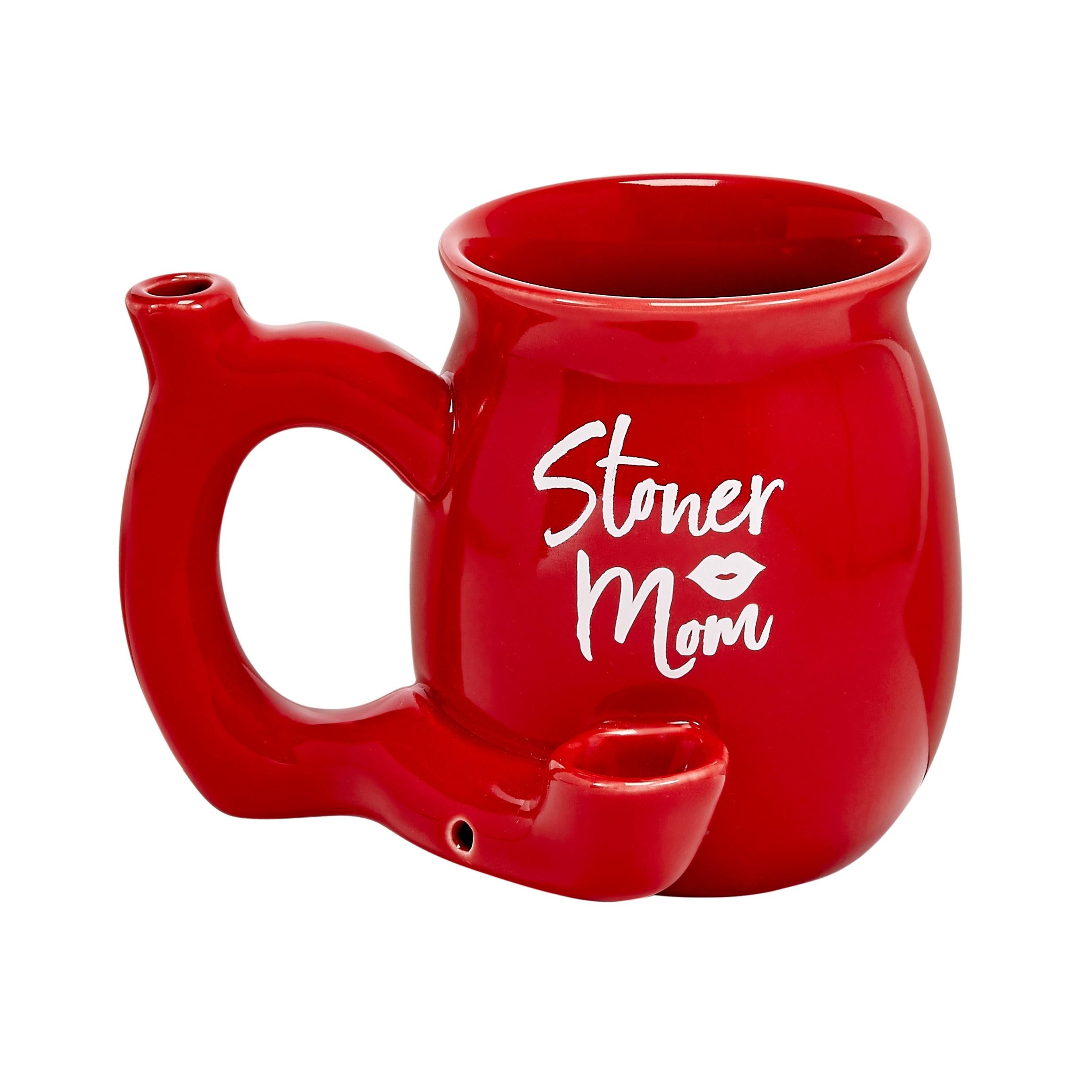 Stoner Mom Mug - Red With White Logo-Gag Gifts & Novelties-Fashioncraft-Andy's Adult World