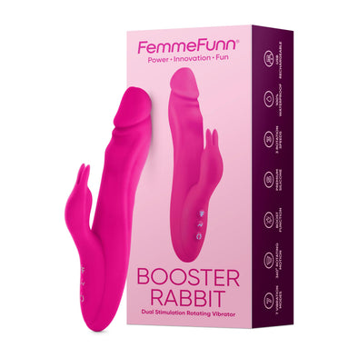 Booster Rabbit - Pink-Vibrators-Femme Funn-Andy's Adult World