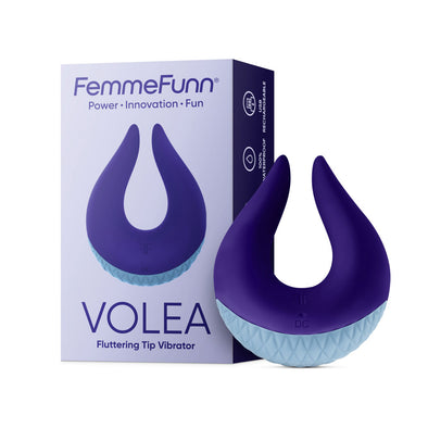 Volea - Dark Purple - Light Blue Base-Vibrators-Femme Funn-Andy's Adult World
