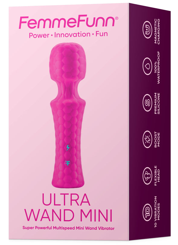Ultra Wand Mini - Pink-Vibrators-Femme Funn-Andy's Adult World