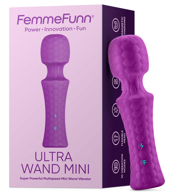 Ultra Wand Mini - Purple-Vibrators-Femme Funn-Andy's Adult World