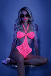 Impress Me Cutout Bodysuit - Small-medium - Neon Pink-Lingerie & Sexy Apparel-Fantasy Lingerie-Andy's Adult World