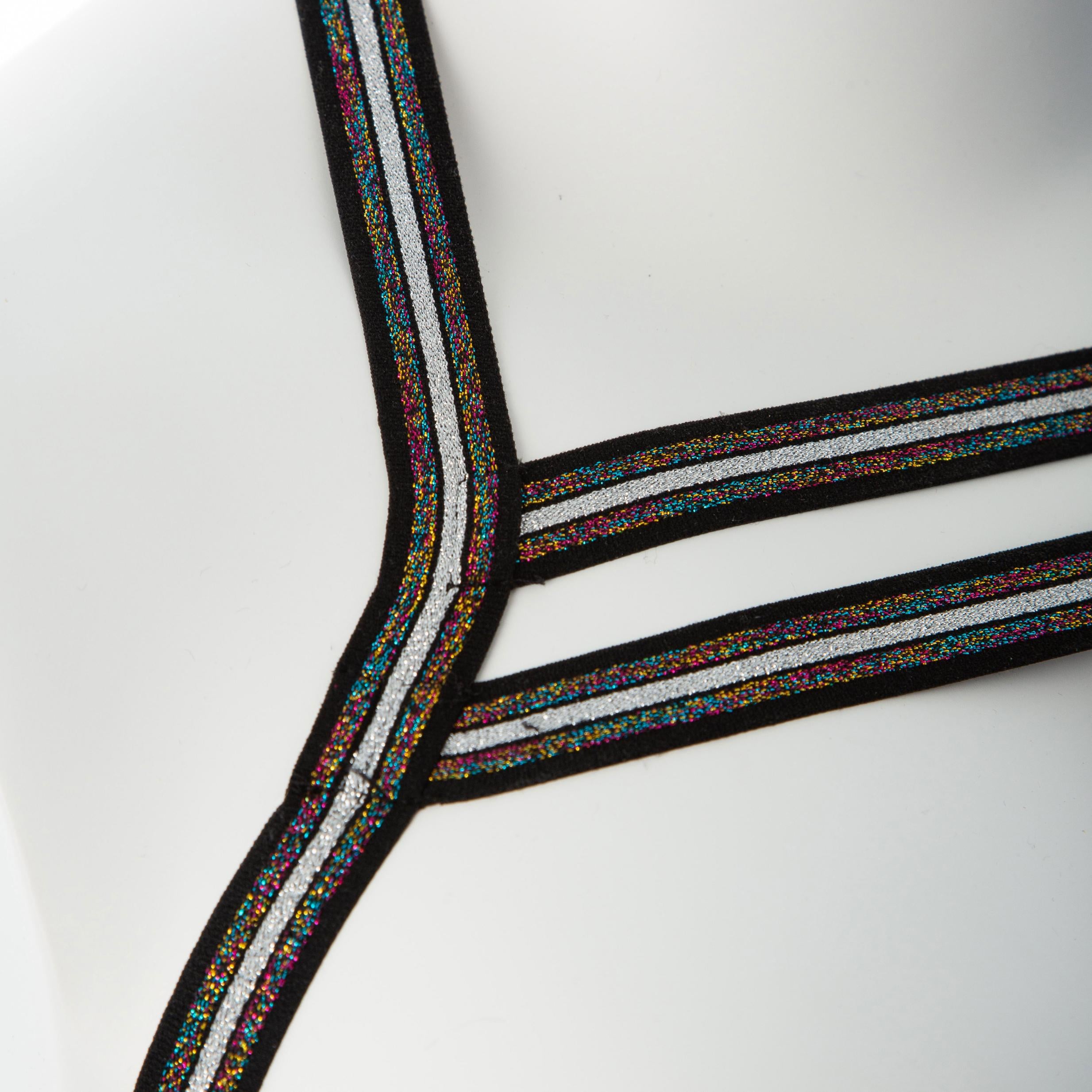 Gender Fluid Silver Lining Harness - Small-large - Multi-Color-Harnesses & Strap-Ons-Gender Fluid-Andy's Adult World