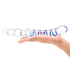 10 Inch Twister Dual-Ended Dildo - Clear/blue-Dildos & Dongs-Glas-Andy's Adult World