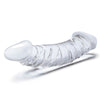 10.5 Inch Girthy Realistic Glass Double Dong - Clear-Dildos & Dongs-Glas-Andy's Adult World