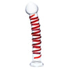 10 Inch Mr. Swirly Dildo - Red/clear-Dildos & Dongs-Glas-Andy's Adult World