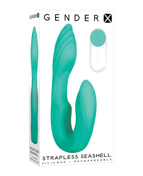 Strapless Seashell - Teal-Vibrators-Evolved - Gender X-Andy's Adult World