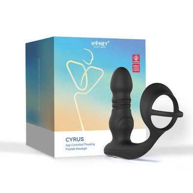 Cyrus - App Control Thrusting Prostate Massager - Black-Anal Toys & Stimulators-Honey Play Box-Andy's Adult World