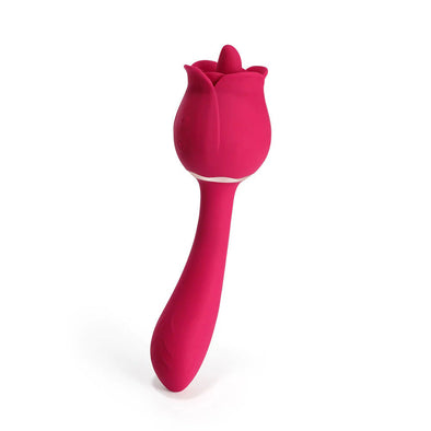 Rhea - the Rose Clit Licking Tongue Vibrator and G Spot Massager - Pink-Clit Stimulators-Honey Play Box-Andy's Adult World