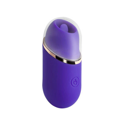 Abby - Mini Clit Licking Vibrator Tongue Sex Toy - Purple-Clit Stimulators-Honey Play Box-Andy's Adult World