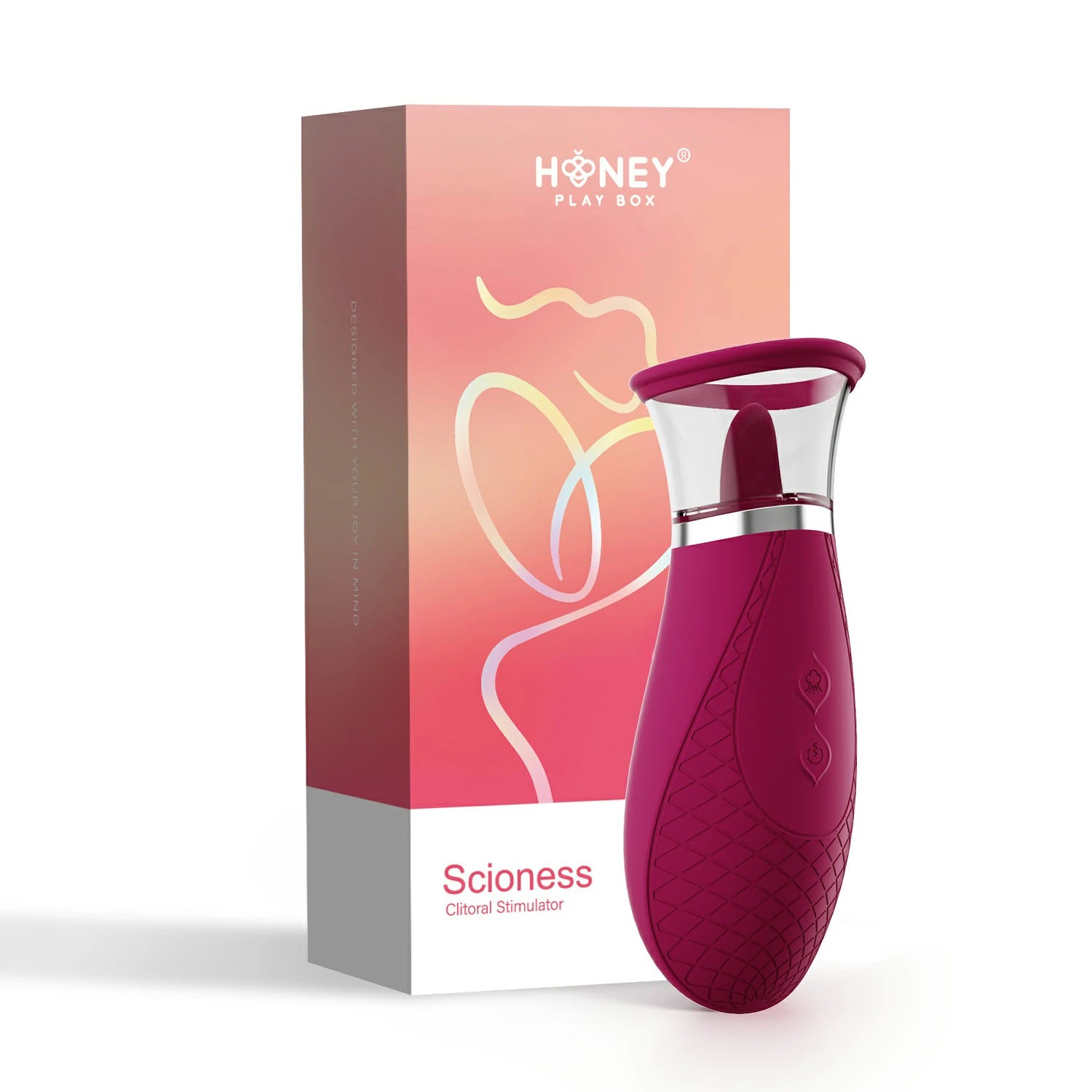 Scioness - Sucking and Licking Clitoral Stimulator - Wine Purple-Clit Stimulators-Honey Play Box-Andy's Adult World