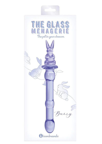 Glass Menagerie - Rabbit Dildo - Purple-Dildos & Dongs-Icon Brands-Andy's Adult World