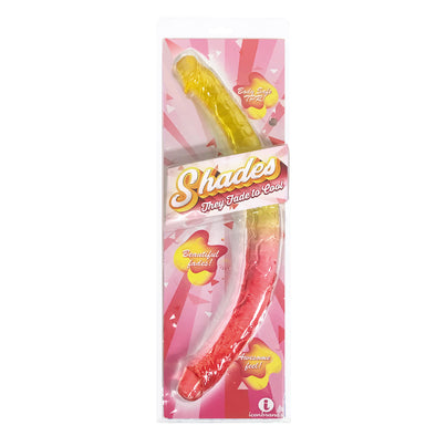 Shades - 17 Inch Double Dong - Pink and Yellow-Dildos & Dongs-Icon Brands-Andy's Adult World