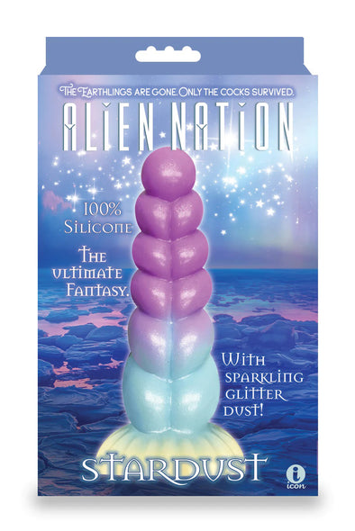 Alien Nation Stardust Silicone Creature Dildo - Multicolor-Dildos & Dongs-Icon Brands-Andy's Adult World