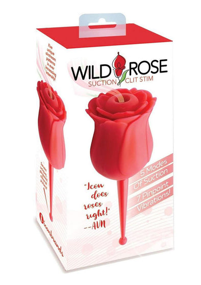 Wild Rose Le Point Suction/stim - Red-Vibrators-Icon Brands-Andy's Adult World