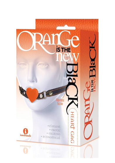 The 9's - Orange Is the New Black - Heart Gag-Bondage & Fetish Toys-Icon Brands-Andy's Adult World